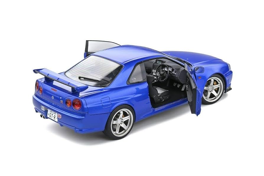SOLIDO ソリド　Nissan GT-R (R34) ミニカー 1/18 NISSAN Skyline GT-R (R34) 1999 - SOLIDO 1/18 Diecast Model